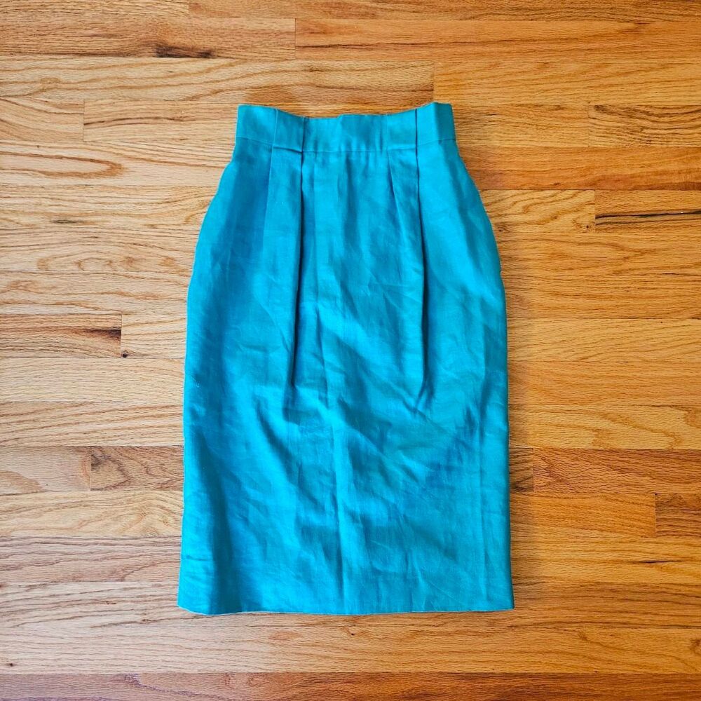 VTG Linen Jones New York Pencil Skirt 2P